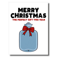 Water Bottle Christmas Card